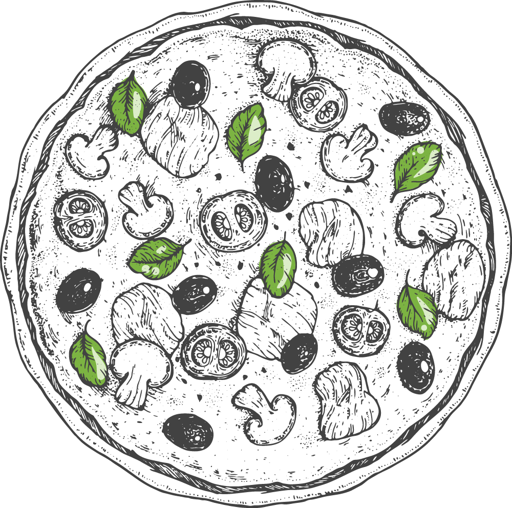 illustration of pizza